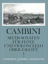 6つのソナタ・Vol.1（ジュゼッペ・カンビーニ） (木管二重奏)【6 Sonatas - Volume I: sonatas 1-3】