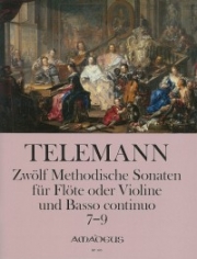 12のメソーディッシュ・ソナタ・Vol.3 （テレマン）（フルート+ピアノ）【Twelve Methodical Sonatas - Volume III: Sonatas 7-9】