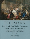 12のメソーディッシュ・ソナタ・Vol.4 （テレマン）（フルート+ピアノ）【Twelve Methodical Sonatas - Volume IV: Sonatas 10-12】