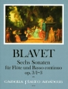 6つのソナタ・Vol.1 （ミシェル・ブラヴェ）（フルート+ピアノ）【Six Sonatas op. 3/1-3 - Volume I: Sonatas 1-3】