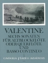 6つのソナタ・Op.5・Vol.1 （ロバート・ヴァレンタイン）（リコーダー+ピアノ）【6 Sonatas op. 5 - Volume I: Sonatas 1-3】