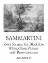 2つのソナタ （ジュゼッペ・サンマルティーニ）（オーボエ+ピアノ）【2 Sonatas Op. 2 Nr. 1 and Op. 2 Nr. 4】
