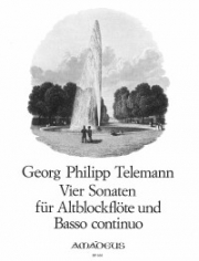 4つのソナタ「忠実な音楽の師」より （テレマン）（ソプラノリコーダー+ピアノ）【4 Sonatas from "Der Getreue Musikmeister"】
