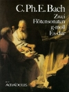 2つのソナタ（カール・フィリップ・エマヌエル・バッハ）（フルート+ピアノ）【2 Sonatas in G-Minor, E Flat Major】