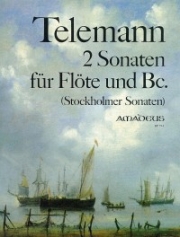 2つのソナタ （テレマン）（フルート+ピアノ）【Two Sonatas (Stockholmer Sonatas) · TWV 41:a8,a9】