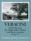 12のソナタ・Vol.3 （フランチェスコ・マリア・ヴェラチーニ）（ソプラノリコーダー+ピアノ）【Twelve Sonatas - Volume III: Sonatas 7-9】