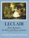 2つのソナタ （ジャン＝マリー・ルクレール）（フルート+ピアノ）【Two Sonatas Op. 4/2, E Minor and Op. 4/7, G Major】