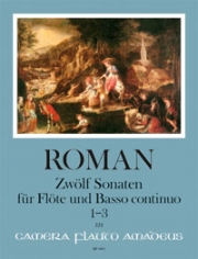 12のソナタ・Vol.1 （ユーハン・ヘルミク・ルーマン）（フルート+ピアノ）【Twelve Sonatas Volume I: Sonatas 1-3】