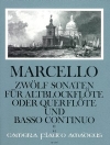 12のソナタ・Op.2・Vol.2（ベネデット・マルチェッロ）（フルート+ピアノ）【Zwolf Sonaten op. 2 - Band II: Sonaten 4-6】