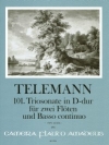 トリオ・ソナタ・ニ長調 （テレマン）(フルート二重奏+ピアノ)【Triosonate in D-Dur · TWV 42:D16】