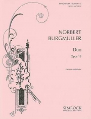 デュオ・変ホ長調・Op.15（ルベルト・ブルグミュラー）（クラリネット+ピアノ）【Duo in E-Flat Major, Op. 15】