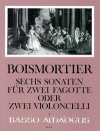 6つのソナタ・Op.14（ジョゼフ・ボダン・ド・ボワモルティエ）（バスーン二重奏）【 6 Sonaten op. 14】