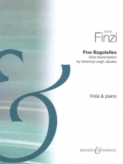 5つのバガテル（ジェラルド・フィンジ）（ヴィオラ+ピアノ）【Five Bagatelles】