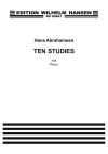 10の練習曲（ハンス・アブラハムセン）（ピアノ）【Ten Studies for Piano】