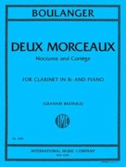 2つの小品（リリ・ブーランジェ）（クラリネット+ピアノ）【Deux Morceaux: Nocturne and Cortege】