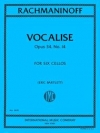 ヴォカリーズ・Op.34・No.14（セルゲイ・ラフマニノフ）（チェロ六重奏）【Vocalise, Op. 34, No. 14】