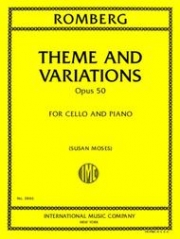 主題と変奏・Op.50（ベルンハルト・ロンベルク）（チェロ+ピアノ）【Theme and Variations, Opus 50】