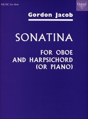 オーボエ・ソナチネ（ゴードン・ジェイコブ）（オーボエ+ピアノ）【Oboe Sonatina】