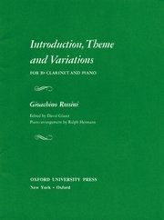 序奏、主題と変奏曲 (ジョアキーノ・ロッシーニ)（クラリネット+ピアノ）【Introduction, Theme, and Variations】