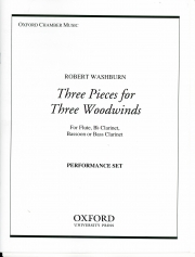 3つの小品（ロバート・ウォッシュバーン） (木管三重奏)【Three Pieces for Three Woodwind】