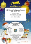 12のやさしいクリスマス・ソング集（フルート+ピアノ）【12 Easy Christmas Songs】