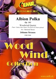 アルビオン・ポルカ（ヨハン・シュトラウス2世）（木管四重奏）【Albion Polka】