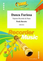 怒りのダンス（パオロ・バラット）（ソプラノリコーダー+ピアノ）【Danza Furiosa】