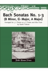 バッハ・ソナタ・No.1-3（バッハ）（フルート三重奏）【Bach Sonatas No. 1-3】
