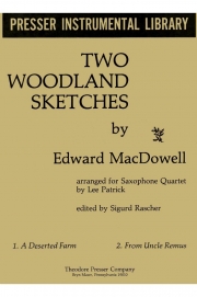 森のスケッチ（エドワード・マクダウェル）（サックス四重奏）【Two Woodland Sketches】