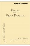 フィナーレ「グラン・パルティータ」より （モーツァルト）(サックス八重奏)【Gran Partita – Finale】