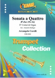 ソナタ・クアトロ（アルカンジェロ・コレッリ）（コルネット+オルガン）【Sonata a Quattro】