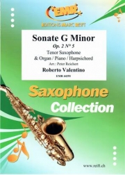 ソナタ・ト短調（ロベルト・ヴァレンティーニ）（テナーサックス+ピアノ）【Sonate G Minor】