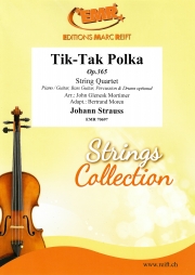 チク・タク・ポルカ（ヨハン・シュトラウス2世）  (弦楽四重奏)【Tik-Tak Polka】