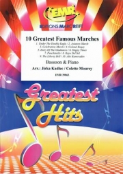 偉大な10のマーチ集 (バスーン＋ピアノ)【10 Greatest Famous Marches】