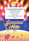 偉大な10のマーチ集 (ヴィオラ＋ピアノ)【10 Greatest Famous Marches】