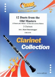 巨匠たちの12のデュエット集 (クラリネット二重奏)【12 Duets from the Old Masters】