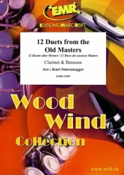 巨匠たちの12のデュエット集 (木管二重奏)【12 Duets from the Old Masters】
