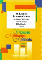 36の超絶技巧練習曲（テオ・シャルリエ）（バスクラリネット）【36 Etudes Transcendantes】