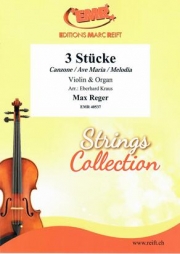 3つの小品（マックス・レーガー）（ヴァイオリン＋オルガン）【3 Stucke】