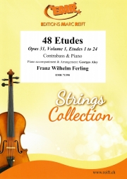 48の練習曲・Vol.1（フランツ・ヴィルヘルム・フェルリンク）（ストリングベース+ピアノ）【48 Etudes Volume 1】