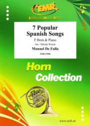 7つの有名なスペインの曲集（マヌエル・デ・ファリャ）（ホルン+ピアノ）【7 Popular Spanish Songs】