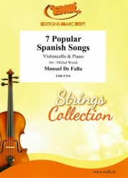 7つの有名なスペインの曲集（マヌエル・デ・ファリャ）（チェロ+ピアノ）【7 Popular Spanish Songs】