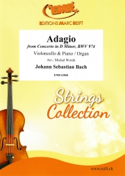 アダージョ「協奏曲・ニ短調・BWV.974」より（バッハ）（チェロ+ピアノ）【Adagio from Concerto in D Minor, BWV 974】