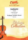 アンダンテ（モーツァルト）  (ヴァイオリン＋ピアノ)【Andante K.315】
