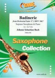 バディヌリー（バッハ）  (ソプラノサックス+ピアノ)【Badinerie　from Orchestral Suite No. 2 BWV 1067】