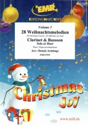 28のクリスマス・キャロル・Vol.1  (木管二重奏+ピアノ)【28 Weihnachtsmelodien Vol. 1】
