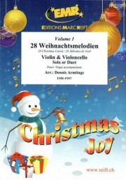 28のクリスマス・キャロル・Vol.1  (弦楽二重奏+ピアノ)【28 Weihnachtsmelodien Vol. 1】