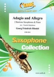 アダージョ＆アレグロ「ソナタ・No.3」より (ヘンデル)  (バリトンサックス二重奏+ピアノ)【Adagio and Allegro from Sonate Nr. 3】