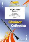 3つの四重奏曲・Vol.1  (クラリネット四重奏)【3 Quartets Volume 1】