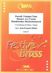 3つの四重奏曲  (トロンボーン二重奏+ピアノ)【Ave Verum (Mozart) / Trumpet Tune (Purcell) / Hochzeitsmar】